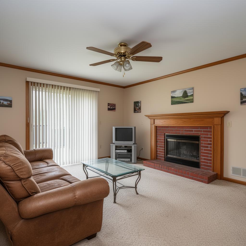 Family Living Room before AI redesign